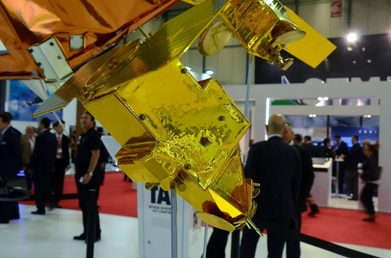 The TUSAS stand at the IDEF defence fair, where the company showcases its equity affiliates and international industrial partnerships. Source: Wikimedia Commons