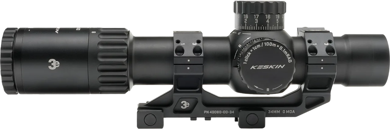 3E KESKIN 1-8x30 düşük güçlü değişken optik