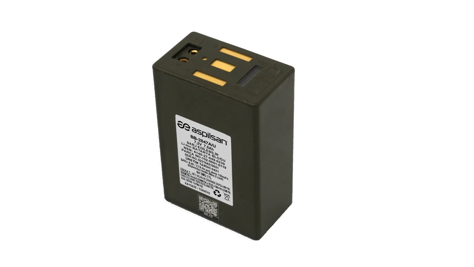 ASPİLSAN BB-2847 askeri batarya