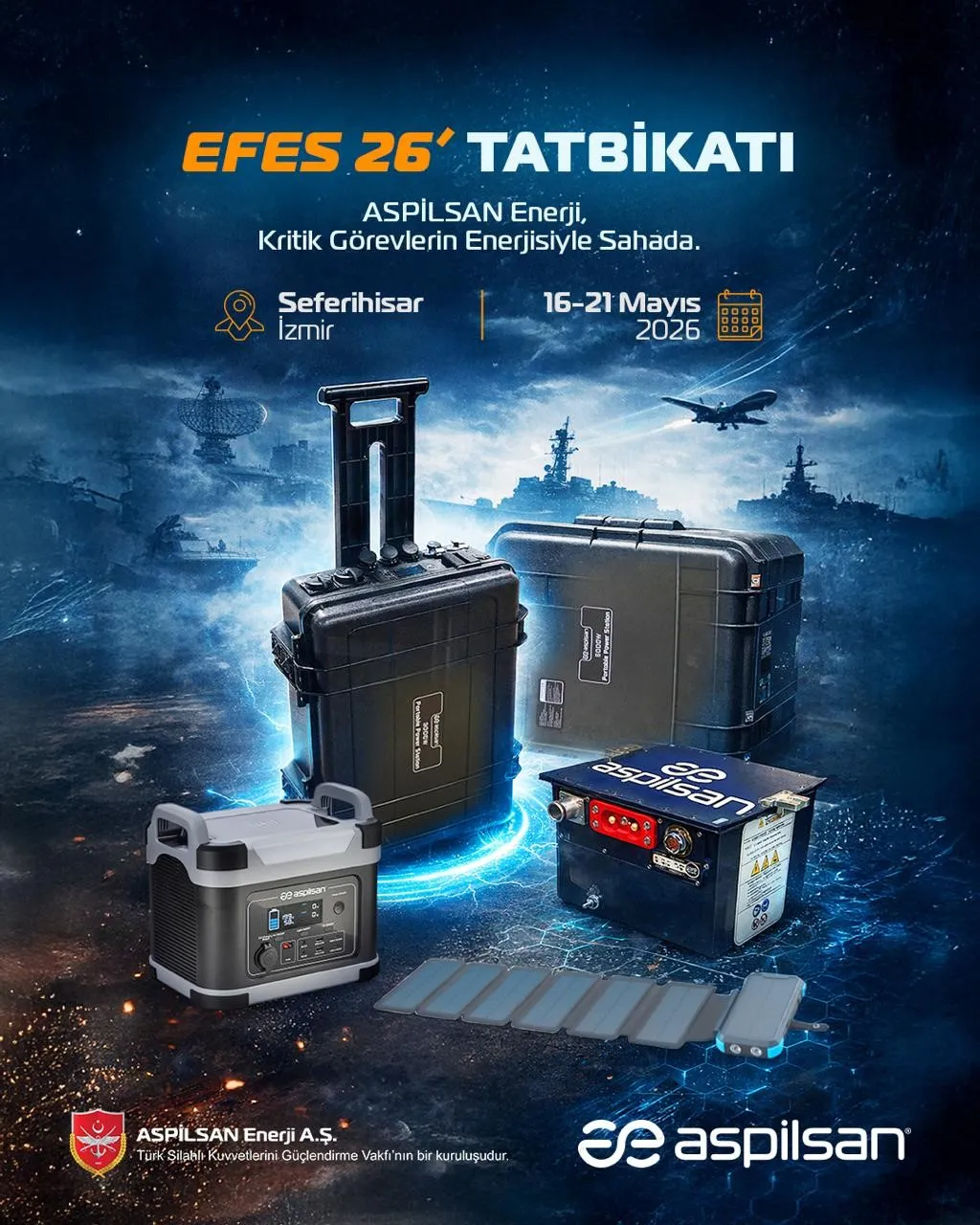صورة أنظمة الطاقة المحمولة من أسبيلسان في مناورة EFES 2026