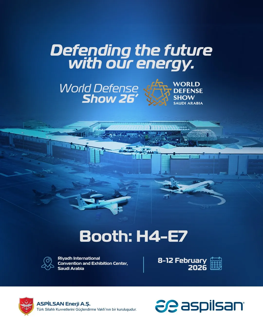 ASPİLSAN World Defense Show 2026 katılım görseli
