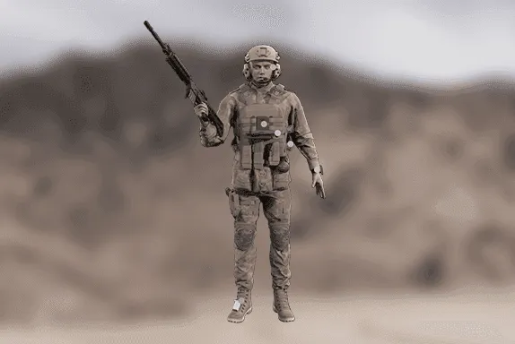 Field use of the ATOK system by a soldier