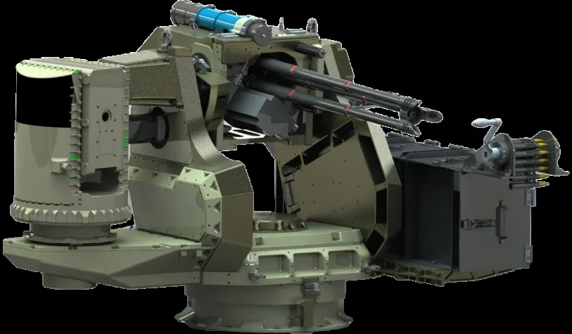 ASPAR stabilize kule üzerinde ÖNDER 12,7 mm silah ve elektro-optik sensör