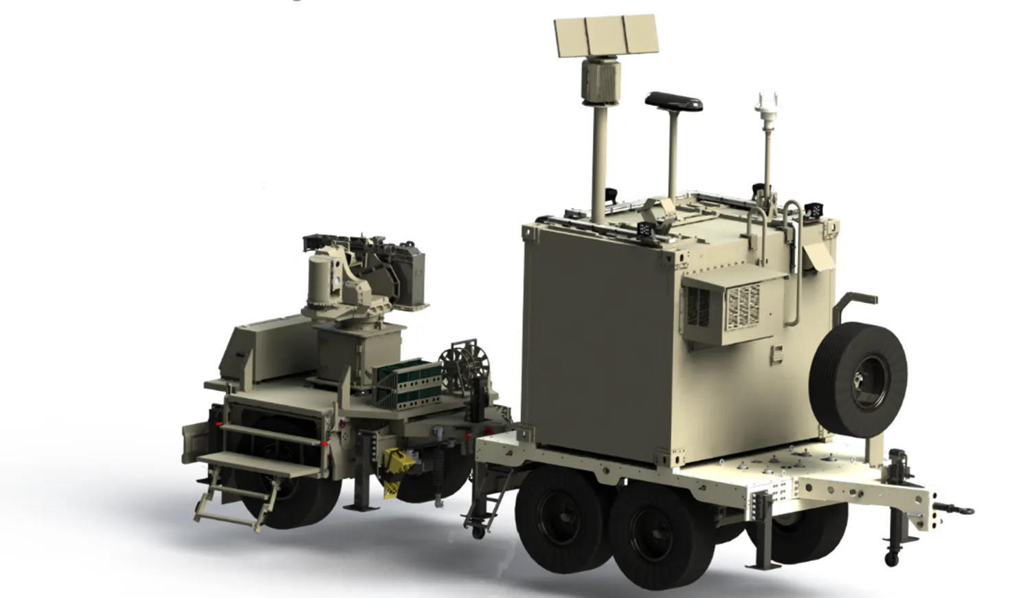 DIGITEST command and control center trailer and weapon station trailer