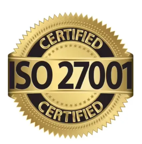 Insignia genérica del certificado ISO 27001
