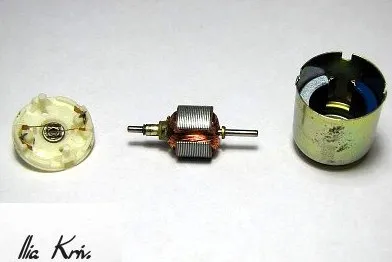 FEMSAN DC motors: from 0.18 kW to 397 kW 5 Disassembled brushed DC motor parts