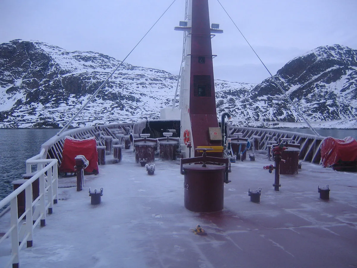 GÜRDESAN üretimi güverte ekipmanı GREENLAND projesi