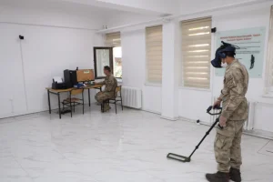 Mergen PARKUR sisteminin kurulu hâlde çalışırkenki fotoğrafı, uygulama alanı ve ekipman düzeni görünüyor