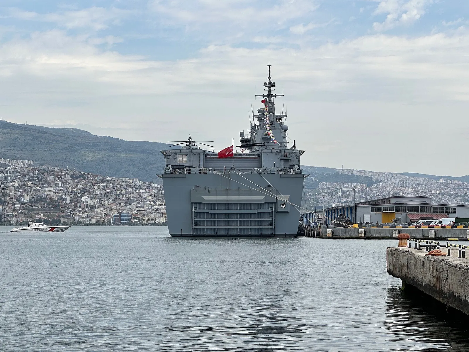 TCG Anadolu at Izmir