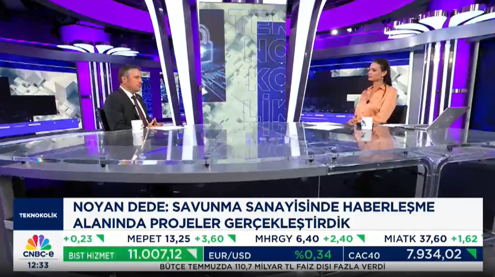 Noyan Dede kimdir? ONUR Yüksek Teknoloji'nin CEO'su 4 Noyan Dede CNBC-e Teknokolik programında konuşurken