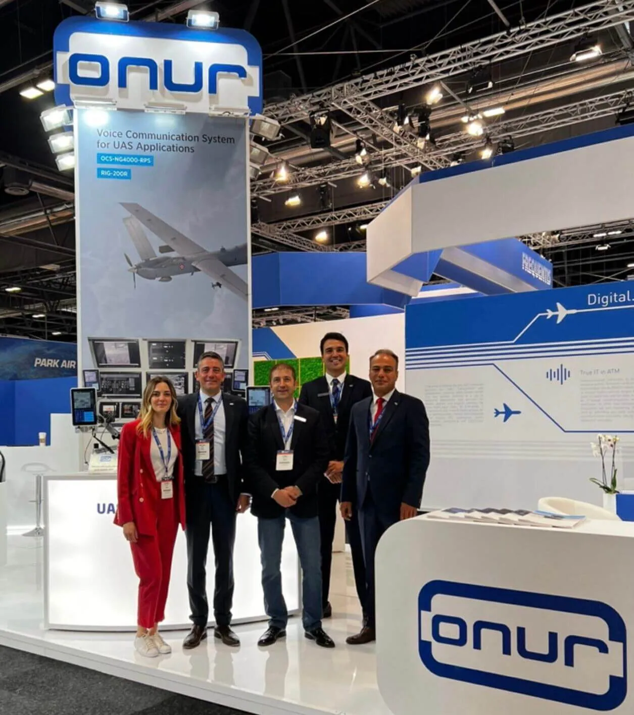 ONUR stand and team at the World ATM Congress