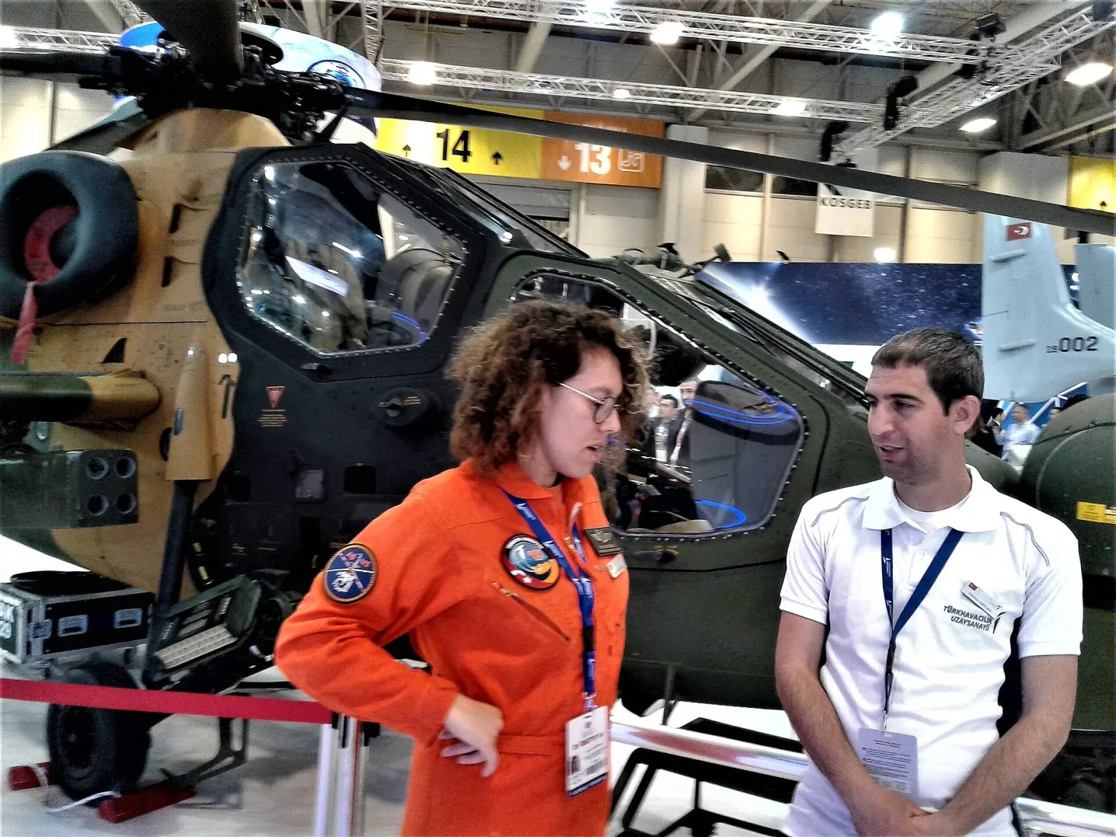 T129 ATAK taarruz helikopteri statik sergide