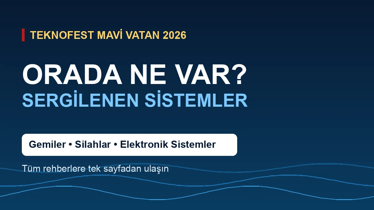 TEKNOFEST Mavi Vatan'da Ne Var? Sergilenen Sistemler Rehberi 1 TEKNOFEST Mavi Vatan’da Ne Var? Sergilenen Sistemler Rehberi