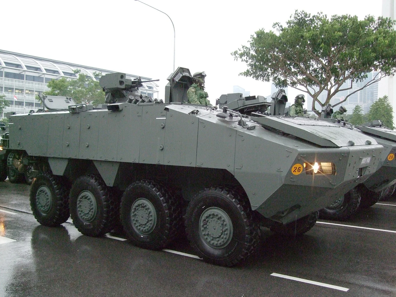 Singapur ST Engineering Terrex amfibi 8x8 zırhlı personel taşıyıcı