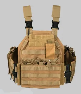 ما هي صفائح الفولاذ AR500-550-600؟ درع Yiltex Armor الثقيل 5 سترة حامل صفائح بلون رملي (كويوت)، مع طوق فك سريع