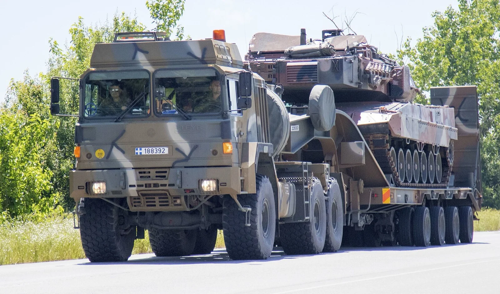 Yunan Ordusu'na ait Leopard 2A6 HEL tankı sevkiyatta