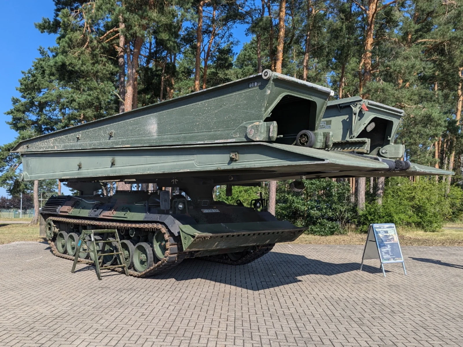 Biber köprü tankı Leopard 1 gövdesi üzerinde