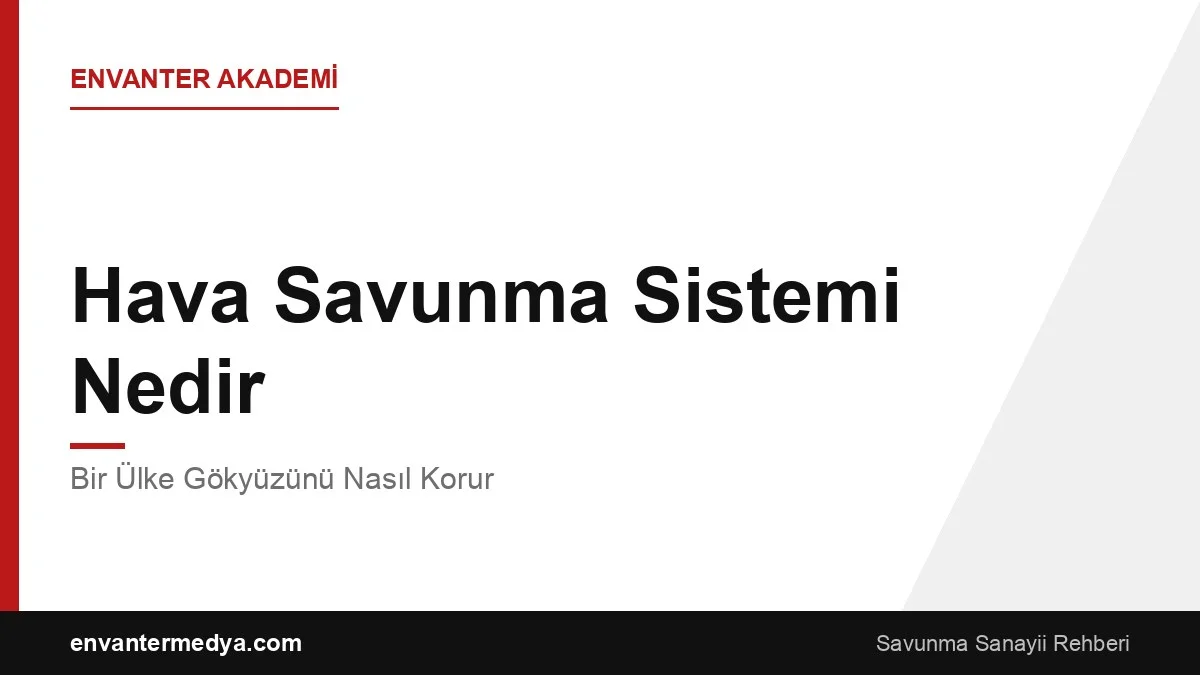 Hava Savunma Sistemi Nedir? Bir Ülke Gökyüzünü Nasıl Korur?