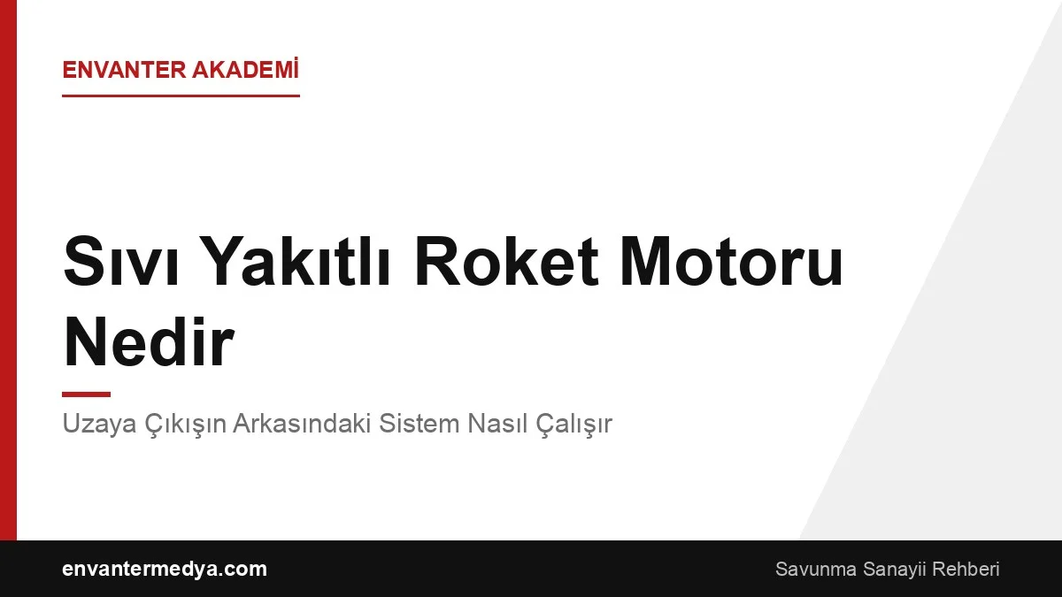 Sıvı Yakıtlı Roket Motoru Nedir? Uzaya Çıkışın Arkasındaki Sistem Nasıl Çalışır?