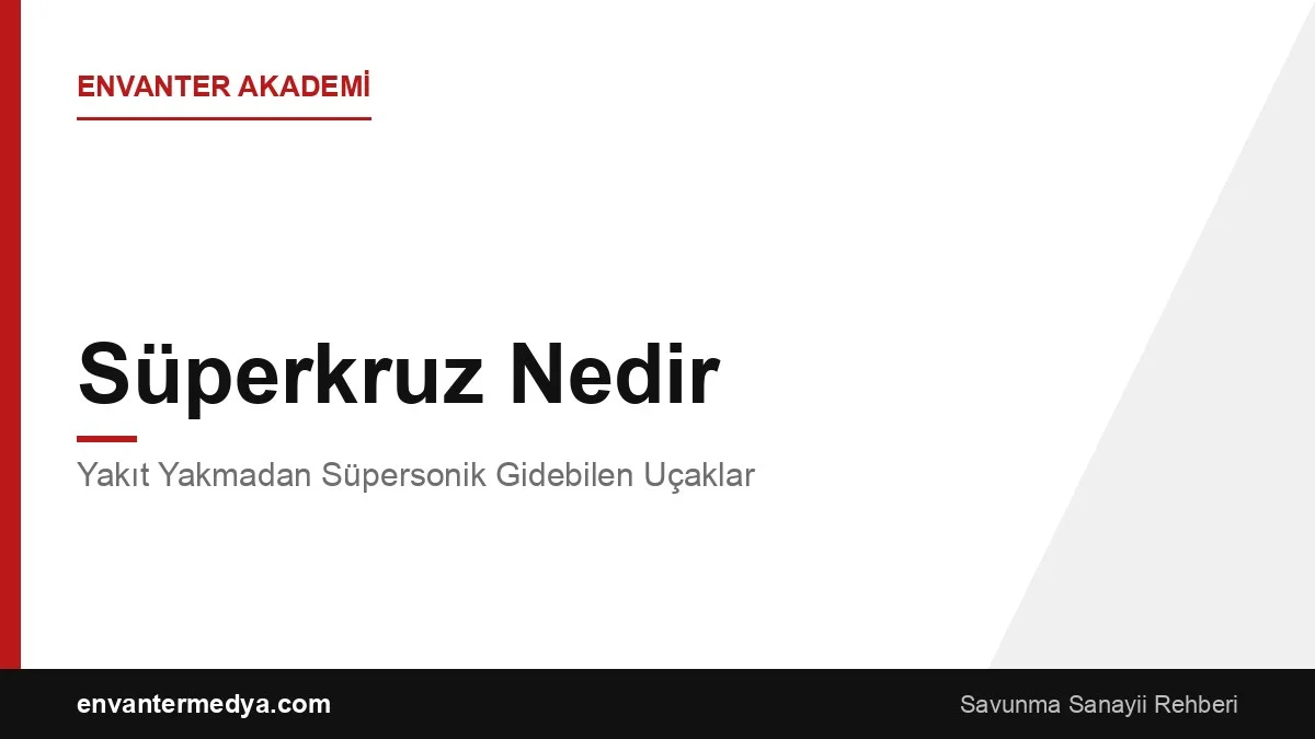 Süperkruz Nedir? Yakıt Yakmadan Süpersonik Gidebilen Uçaklar