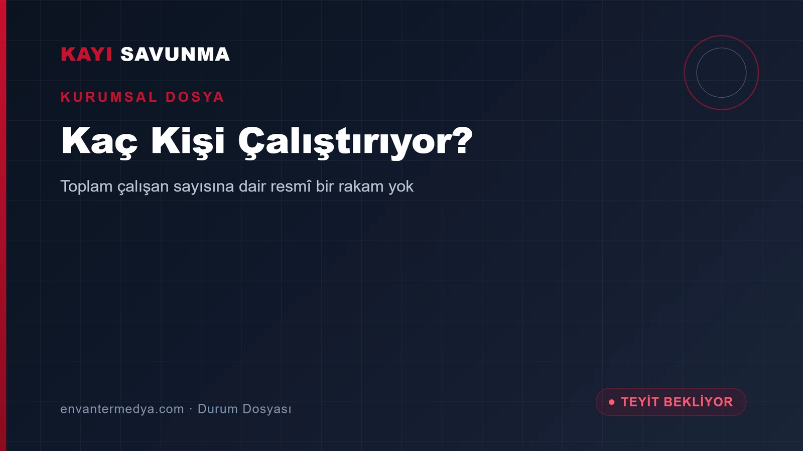 Kayı Savunma kaç kişi çalıştırıyor?