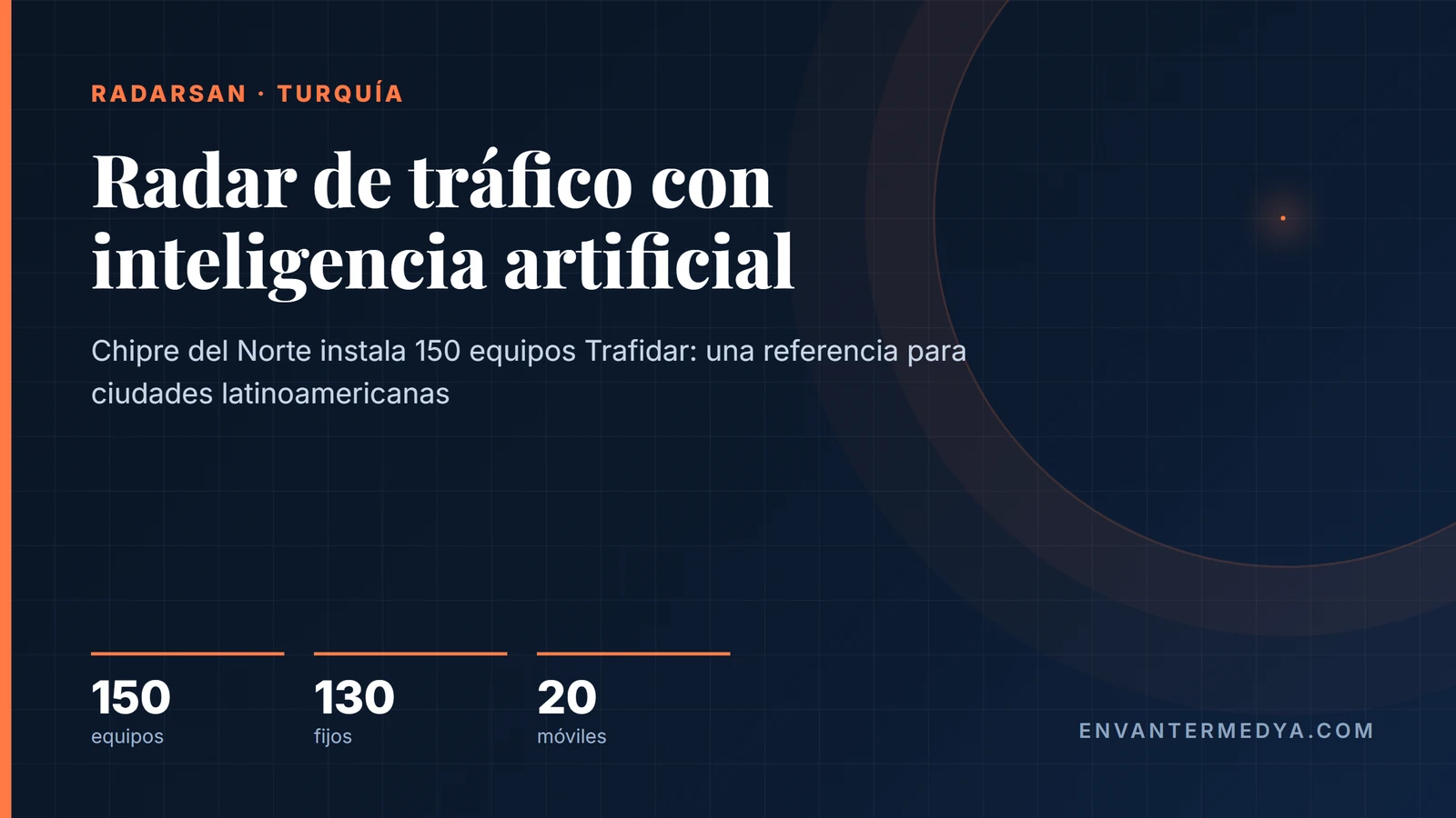Radarsan: el radar de tráfico turco con inteligencia artificial que ya opera con 150 equipos en Chipre del Norte