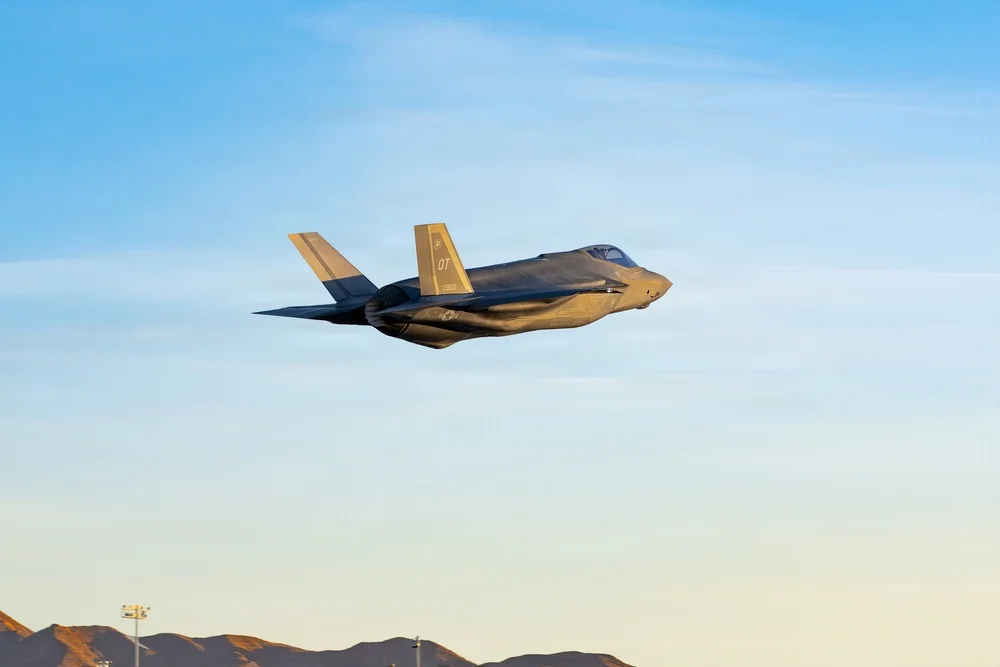 ABD Hava Kuvvetleri F-35A Lightning II, Nellis Hava Kuvvetleri Üssü'nden kalkış yapıyor