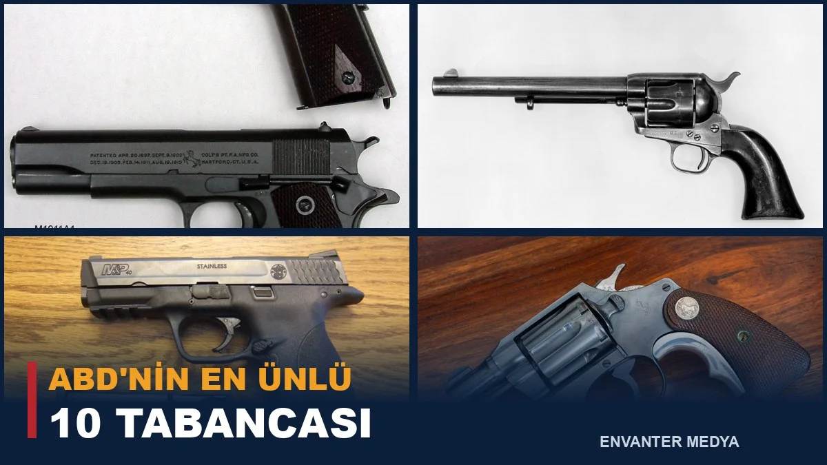 ABD’nin En Ünlü 10 Tabancası: Colt 1911’den SIG M17’ye