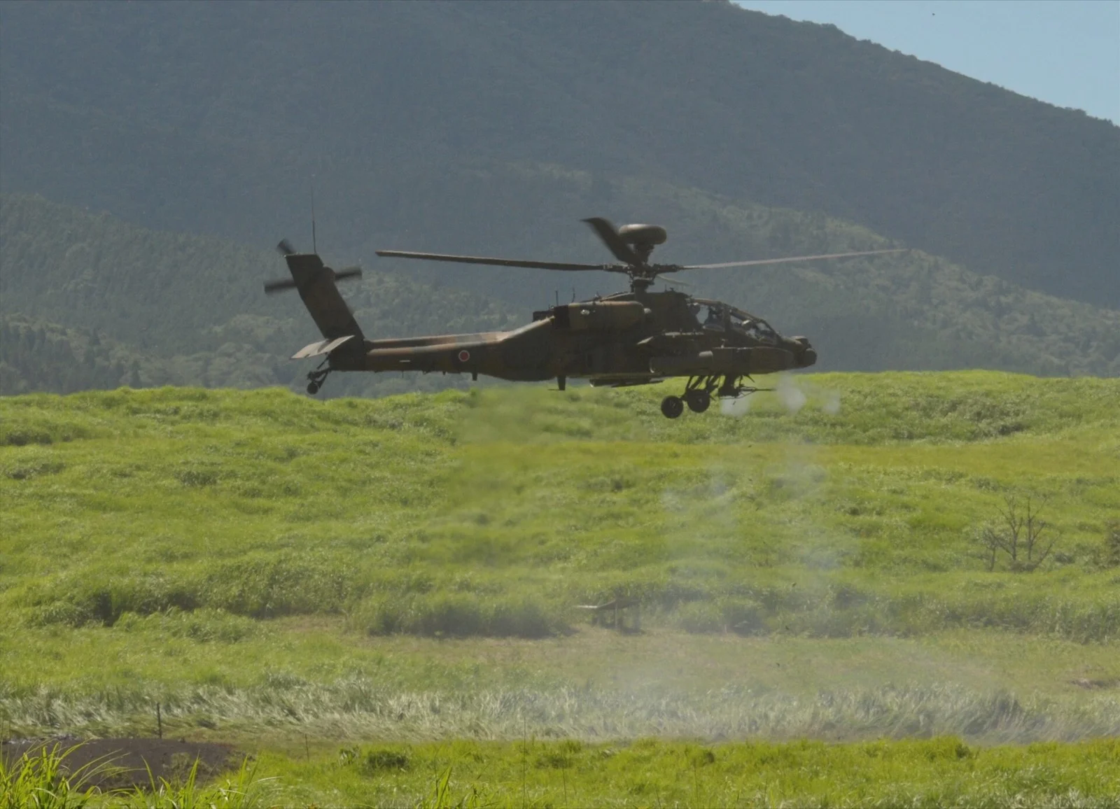 Japonya Kara Öz Savunma Kuvvetleri AH-64D taarruz helikopteri