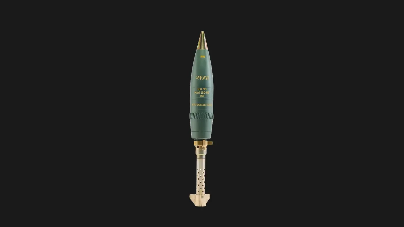 Kayı Savunma 120 mm havan mühimmatı (HE)