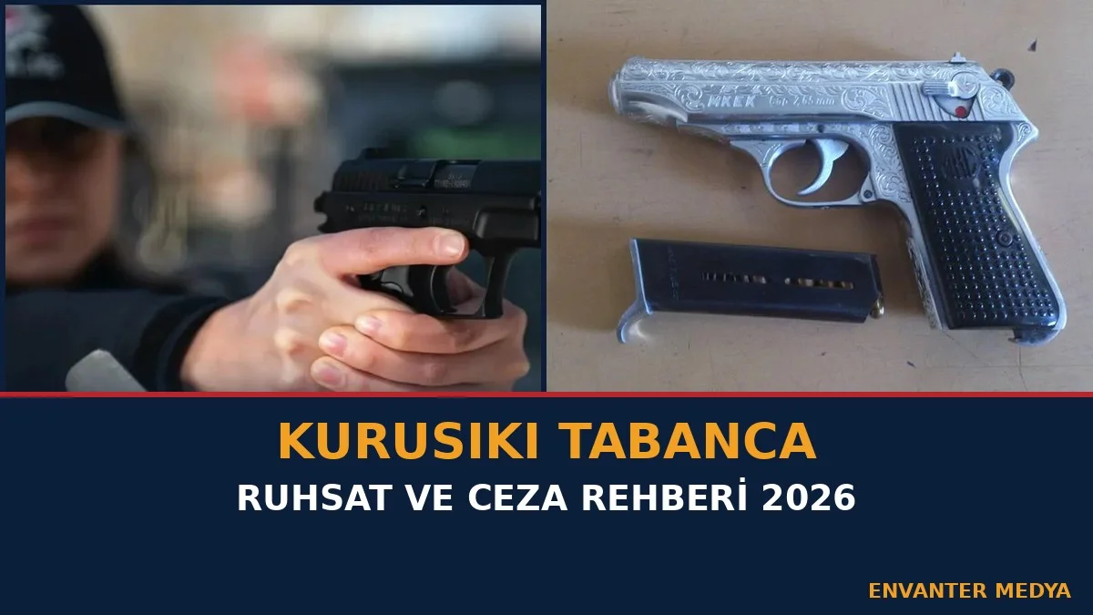 Kurusıkı Tabanca Ruhsatı ve Cezası: Taşımak Yasak mı? (2026)