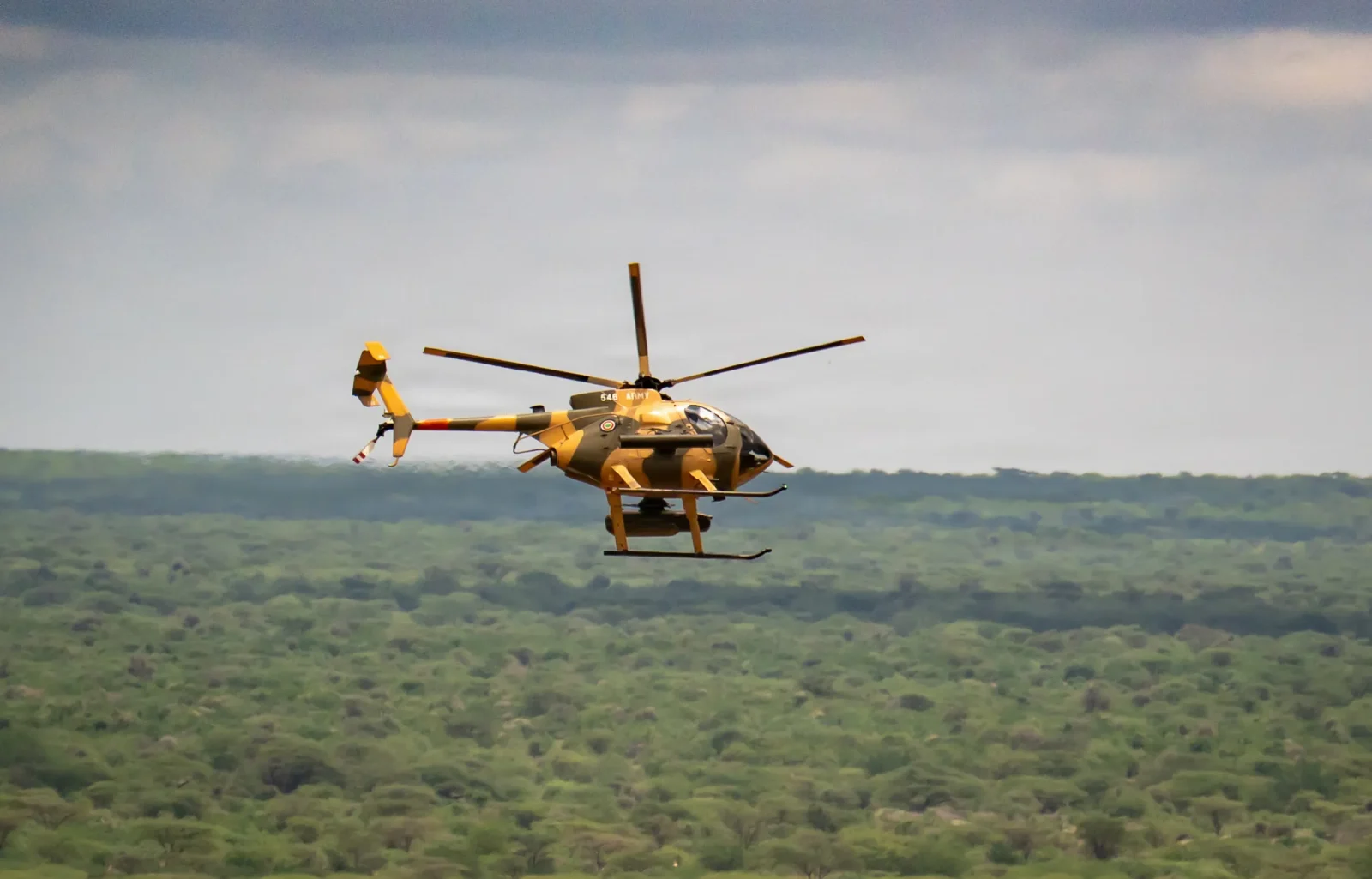 مروحية MD 530F الخفيفة التابعة لقوات الدفاع الكينية
