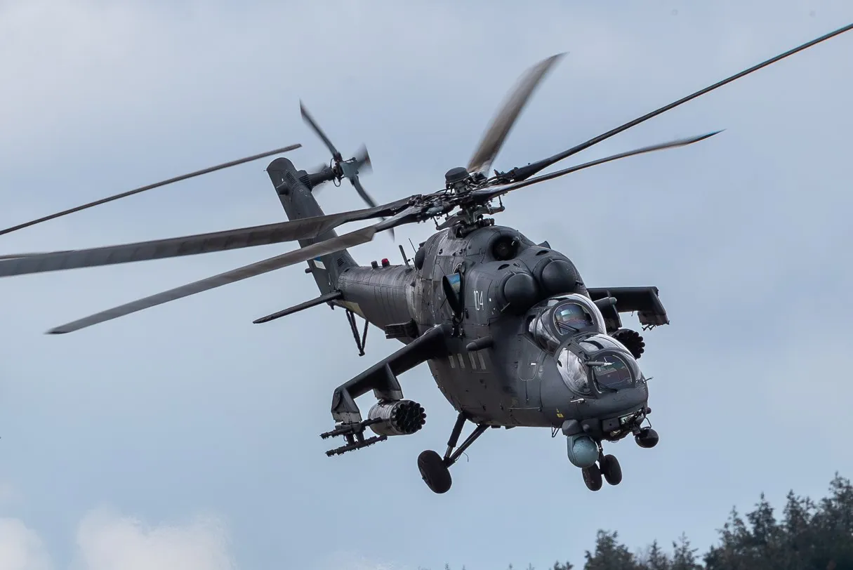 مروحية Mi-35 هايند الهجومية التابعة للقوات الجوية الإثيوبية