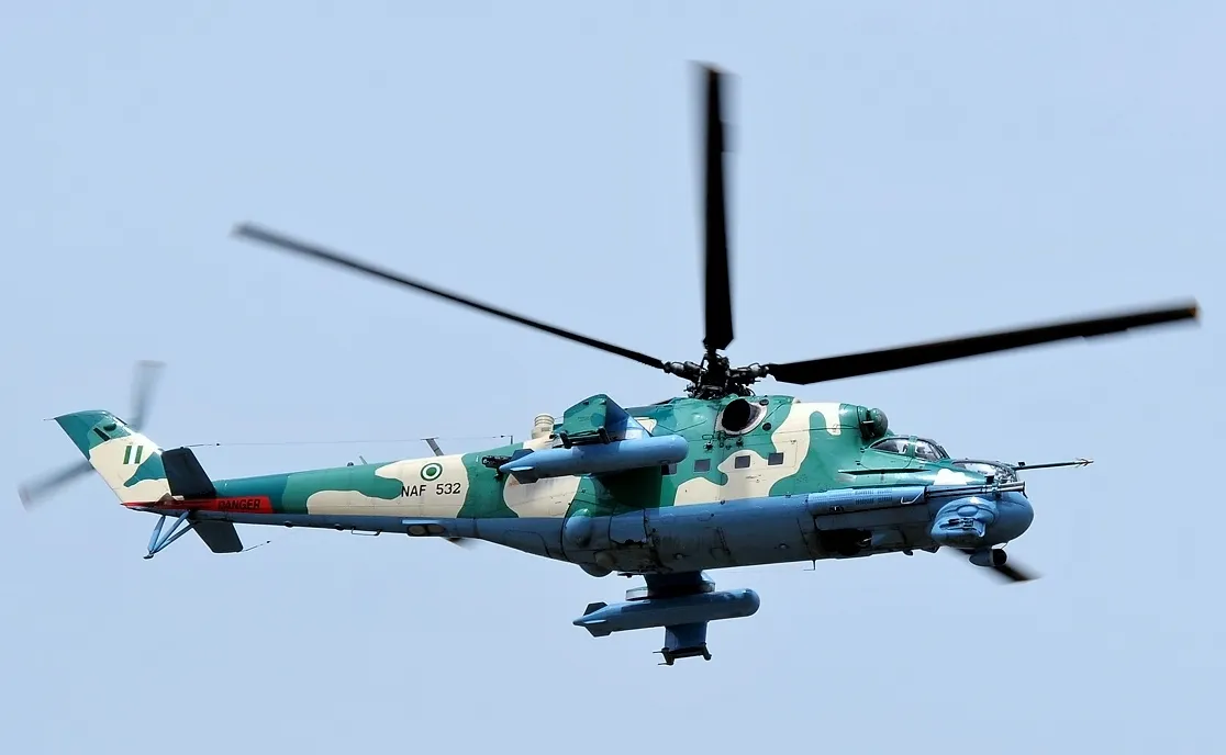 مروحية Mi-35P الهجومية التابعة للقوات الجوية النيجيرية