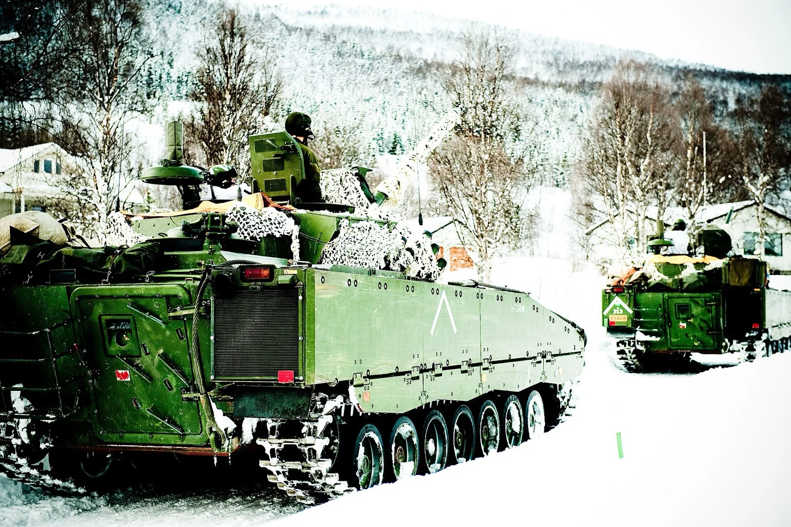 Norveç Ordusu CV90 zırhlı aracı