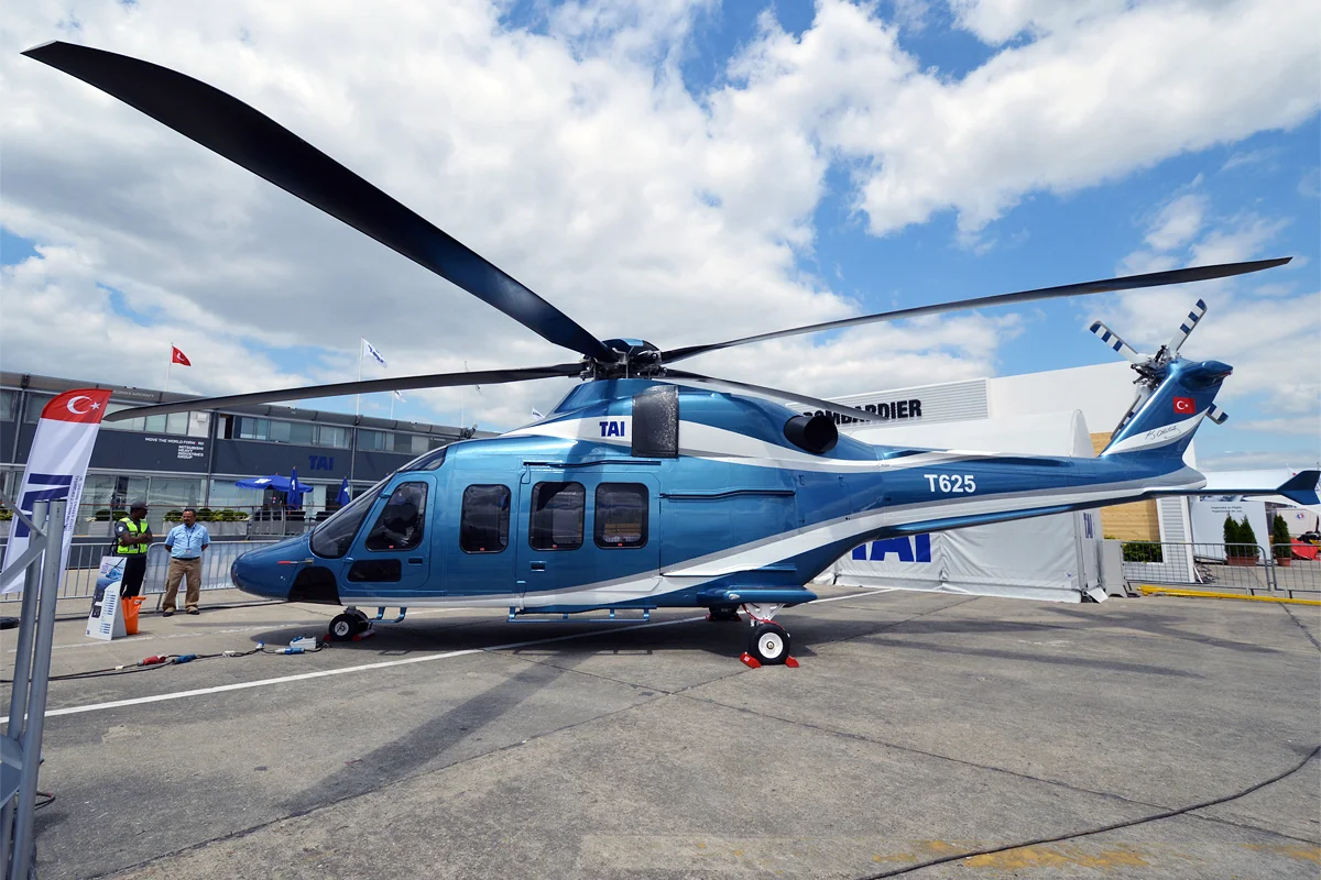TUSAŞ T625 GÖKBEY helikopteri uçuş halinde
