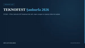 TEKNOFEST Şanlıurfa 2026: Tarih, Yer, Ulaşım, Program ve Ziyaretçi Rehberi