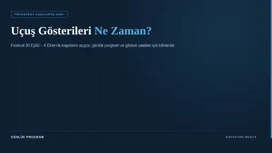 TEKNOFEST Şanlıurfa Uçuş Gösterileri Ne Zaman?