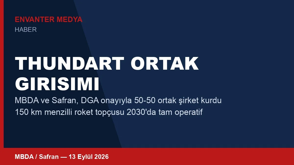 MBDA ve Safran THUNDART İçin Ortak Şirket Kurdu: Fransa'nın 2030 Hedefi 1 MBDA ve Safran THUNDART İçin Ortak Şirket Kurdu: Fransa’nın 2030 Hedefi