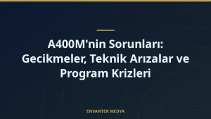 A400M’nin Sorunları: Gecikmeler, Teknik Arızalar ve Program Krizleri
