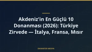 Akdeniz’in En Güçlü 10 Donanması (2026): Türkiye Zirvede — İtalya, Fransa, Mısır