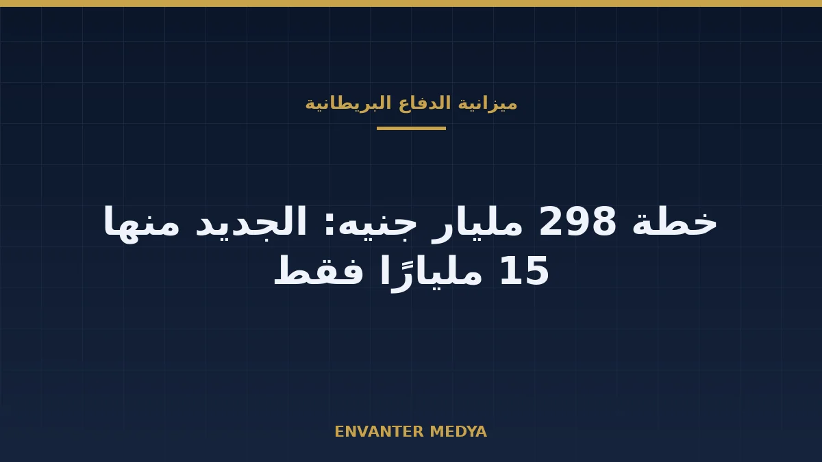 خطة الاستثمار الدفاعي البريطانية: ما الذي يغطيه رقم 298 مليار جنيه؟ 1 خطة الاستثمار الدفاعي البريطانية: ما الذي يغطيه رقم 298 مليار جنيه؟