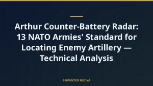 Arthur Counter-Battery Radar: 13 NATO Armies’ Standard for Locating Enemy Artillery — Technical Analysis