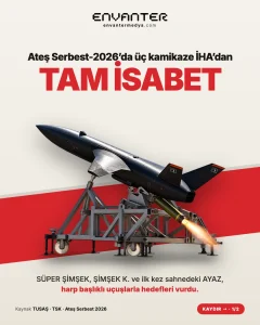 AYAZ İlk Kez Sahnede: TUSAŞ’ın Üç Kamikaze İHA’sı Ateş Serbest-2026’da Hedefleri Vurdu