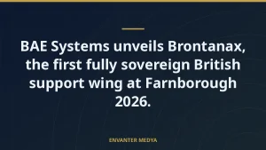 BAE Systems unveils Brontanax, the first fully sovereign British support wing at Farnborough 2026.