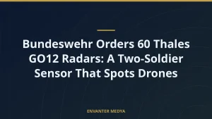Bundeswehr Orders 60 Thales GO12 Radars: A Two-Soldier Sensor That Spots Drones