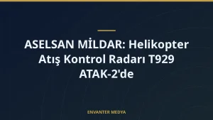 ASELSAN MİLDAR: Helikopter Atış Kontrol Radarı T929 ATAK-2’de