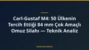 Carl-Gustaf M4: 50 Ülkenin Tercih Ettiği 84 mm Çok Amaçlı Omuz Silahı — Teknik Analiz