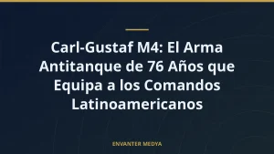 Carl-Gustaf M4: El Arma Antitanque de 76 Años que Equipa a los Comandos Latinoamericanos