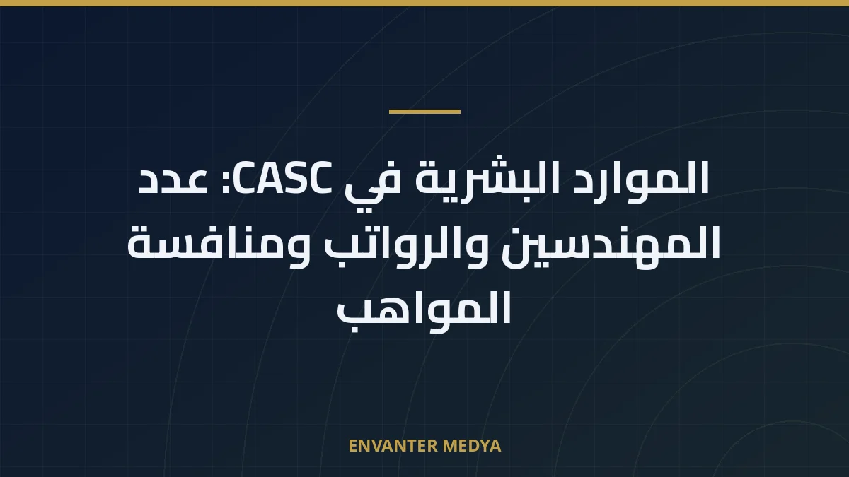 الموارد البشرية في CASC: عدد المهندسين والرواتب ومنافسة المواهب